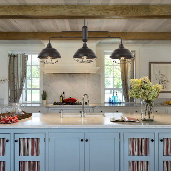 Williston Antigone 3 Light Oil Rubbed Bronze Kitchen Island